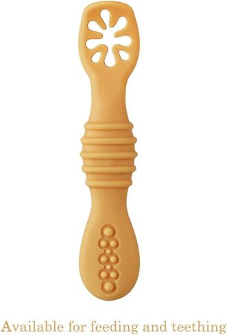 PandaEar 7 Pack Baby Spoons, Soft Silicone Self-Feeding Utensils for Babies & Toddlers, BPA-Free Silicone First Stage Training Spoon with Easy-Grip Handle in Saudi Arabia