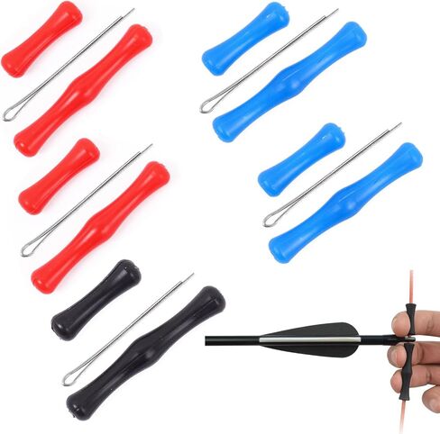 6 Set Bow String Finger Savers Bowstring Finger Guards Instead of Archery Finger Tabs Rubber Sleeve Protective Pads for Recurve Bow and Arrow Set Takedown Recurve Bows Archery Longbow in Saudi Arabia