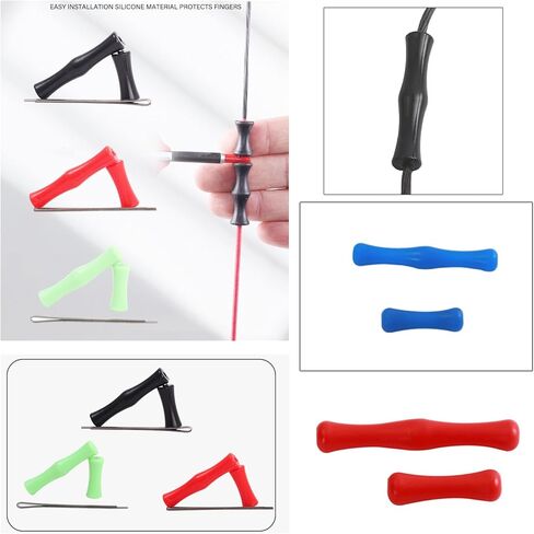 6 Set Bow String Finger Savers Bowstring Finger Guards Instead of Archery Finger Tabs Rubber Sleeve Protective Pads for Recurve Bow and Arrow Set Takedown Recurve Bows Archery Longbow in Saudi Arabia
