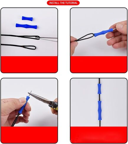 6 Set Bow String Finger Savers Bowstring Finger Guards Instead of Archery Finger Tabs Rubber Sleeve Protective Pads for Recurve Bow and Arrow Set Takedown Recurve Bows Archery Longbow in Saudi Arabia