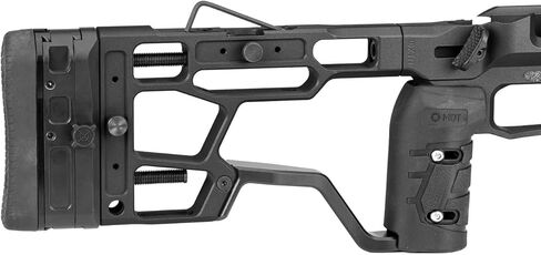 نظام الهيكل الأسود MDT Acc Elite Remington 700 SA RH، مخزون البندقية الدقيق، البناء المتين (106557-BLK) in Saudi Arabia