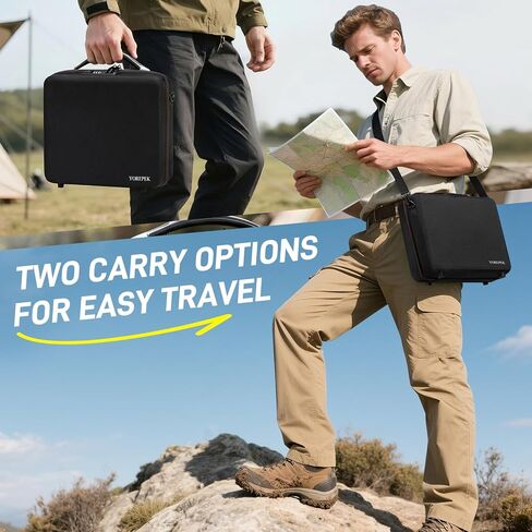 YOREPEK Carrying Case for Starlink Mini, Travel Case for Starlink Mini with Lock, Waterproof Shockproof Bag for Star Link Accessories Satellite Dish with Shoulder Strap, Plastic Feet, for Camping, RV in Saudi Arabia