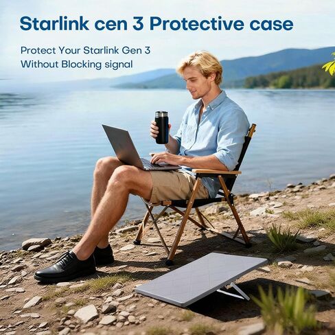 حافظة حماية لجهاز Starlink Gen 3، حافظة سيليكون مقاومة للصدمات لطبق الأقمار الصناعية القياسي، واقي مقاوم للماء والغبار والأشعة فوق البنفسجية للاستخدام على السقف/RV (رمادي) in Kuwait