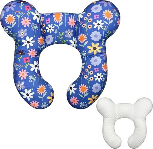 Baby Travel Pillow,Infant Neck Pillows for Car Seat,Newborn Head and Neck Support for Pushchair - Rainbow in Saudi Arabia