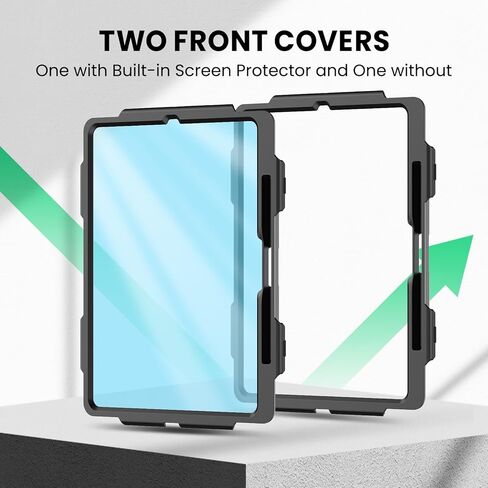 حافظة SEYMAC لجهاز iPad Pro 13 بوصة M5 2025 / M4 2024، حافظة واقية شديدة التحمل مقاومة للصدمات مع واقي شاشة، حامل دوار 360 درجة، حزام اليد/الكتف وحامل قلم، أسود in Kuwait
