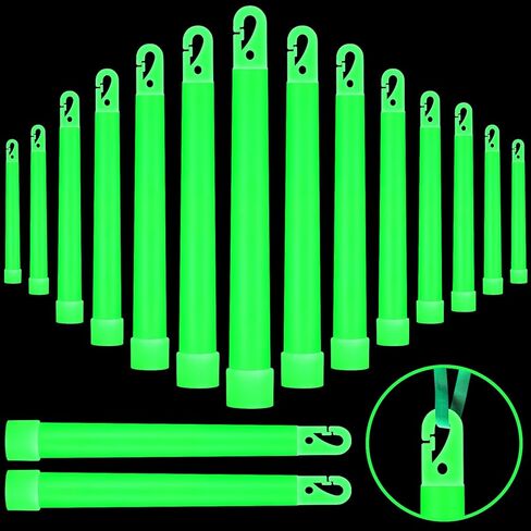 Sotiff 6 "عصي توهج كبيرة ساطعة كبيرة الحجم توهج في حالات الطوارئ Glowsticks المفاجئة أضواء الصف العسكرية العصي طويلة الأمد مجموعات البقاء على قيد الحياة لأنشطة التخييم المشي لمسافات طويلة in Saudi Arabia