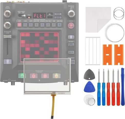 جديد محول رقمي لشاشة تعمل باللمس لاستبدال KORG Kaoss Pad KP3 مع مجموعة أدوات إصلاح لاصق OCA-لا توجد شاشة LCD [4 PIN] in Saudi Arabia