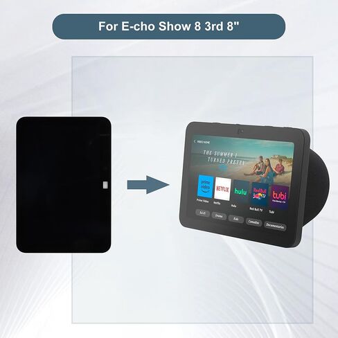 مجموعة محول رقمي لشاشة LCD بديلة تعمل باللمس متوافقة مع Echo Show 8 3rd 8 بوصة مع أدوات (أسود) in Kuwait
