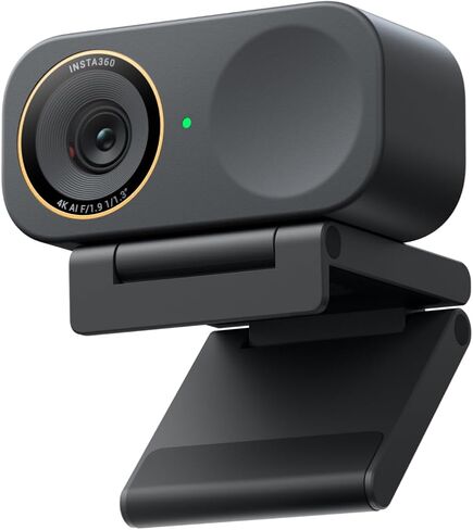 Insta360 Link 2C Pro – 4K Webcam for PC/Mac, 1/1.3" Sensor, Low-Light, Auto Framing, HDR, Directional Noise-Canceling Mics, Supports Stream Deck, Zoom, Teams, Twitch for Streaming or Meetings in Kuwait