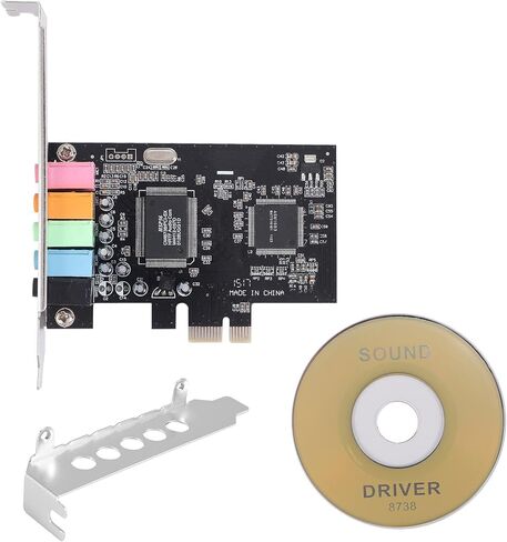 بطاقة صوت PCIe 5.1، بطاقة صوت محيطية PCI Express صوت ستيريو ثلاثي الأبعاد مع شريحة صوت عالية الأداء للكمبيوتر الشخصي CMI8738 in Kuwait