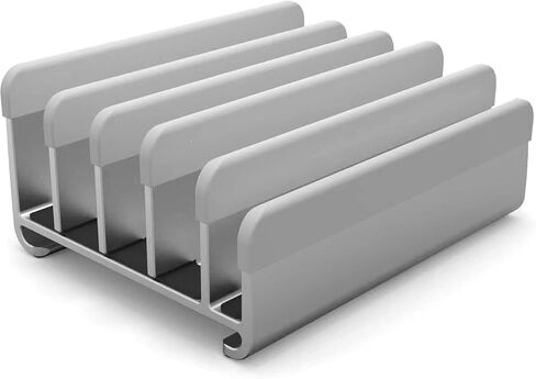 Elestoria Adjustable Laptop Stand - Fits 5 Devices, Modern Design, Tool Free Adjustment, Protective & Stable in Kuwait