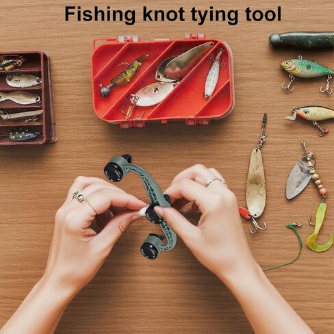SYCOOVEN GT Knotter Assist, Upgraded Double Lock Knot Assist 2.0 for FG Knots Braided Line to Leader Connection, Fishing Knot Tying Tool, Fishing Line Winder Assist Knotting Connector Accessories in Kuwait