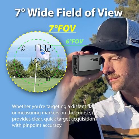 Gogogo Sport Vpro PocketPin 01 Mini Rangefinder with Slope, 1200 Yards Range Finder for Golf, Disc Golf and Hunting, Rechargeable, Flaglock in Saudi Arabia