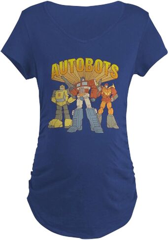 CafePress Transformers Autobots الأمومة الظلام تي شيرت المرأة الأمومة Ruched الجانب تي شيرت in Kuwait