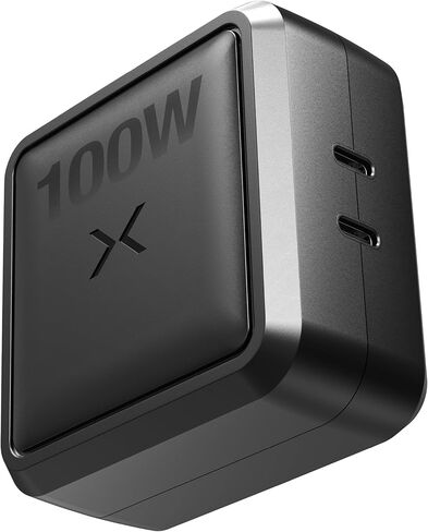 NOCO XGrid X100: شاحن USB-C بقدرة 100 واط - محول طاقة GaN مزدوج المنفذ مع PD 3.0 وQC 4.0+ وPPS - شحن سريع مع توزيع ذكي للطاقة - قابس حائط قابل للطي، مدرج في قائمة UL in Kuwait