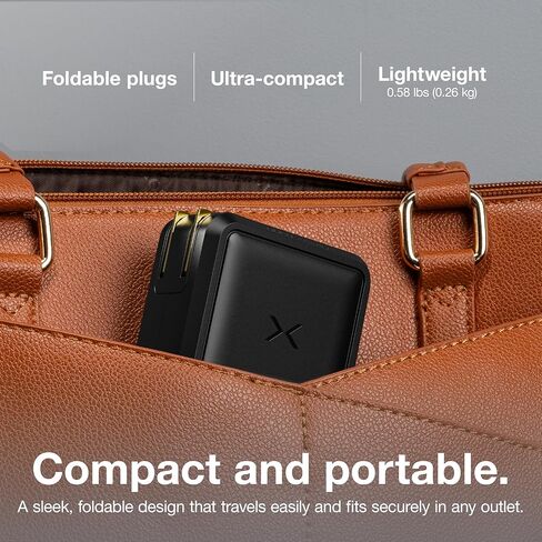NOCO XGrid X100: شاحن USB-C بقدرة 100 واط - محول طاقة GaN مزدوج المنفذ مع PD 3.0 وQC 4.0+ وPPS - شحن سريع مع توزيع ذكي للطاقة - قابس حائط قابل للطي، مدرج في قائمة UL in Kuwait