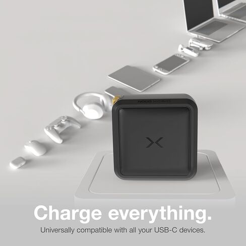 NOCO XGrid X100: شاحن USB-C بقدرة 100 واط - محول طاقة GaN مزدوج المنفذ مع PD 3.0 وQC 4.0+ وPPS - شحن سريع مع توزيع ذكي للطاقة - قابس حائط قابل للطي، مدرج في قائمة UL in Kuwait