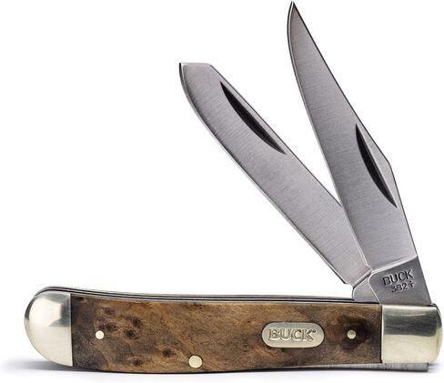 Buck Knives 382 Trapper 2-Blade Folding Pocket Knife with Wood Handle in Kuwait