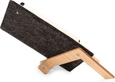 Kikkerland Book Voyager – Portable Felt Book Cover & Beechwood Stand with Straps for Books & Cookbooks in Saudi Arabia