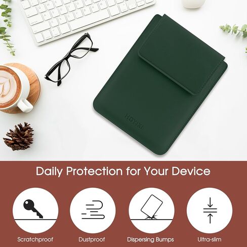 حافظة عالمية لـ 6.8 بوصة، 7 بوصة Paperwhite/Colorsoft/Signature Edition 2025 & 2021 متوافقة مع 6.8 بوصة Kobo Clara HD/Pocketbook/Tolino حافظة واقية لقارئ الكتب الإلكترونية 6.8 بوصة 7 بوصة، أخضر داكن in Saudi Arabia
