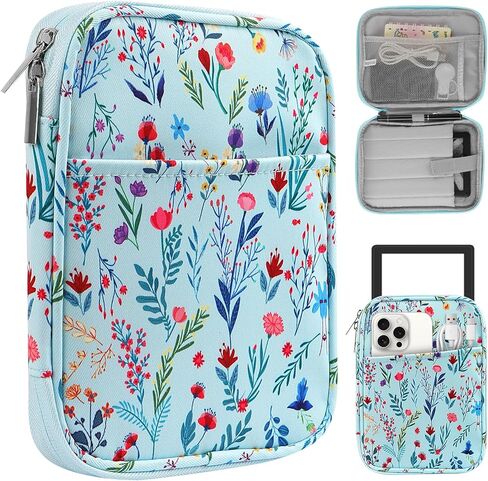 Universal Sleeve Bag for 6-6.8-7 inch E-Book Reader Compatible with 6.8" Kindle Paperwhite 2025-2012/6" All-New Kindle/Kobo/Pocketbook,6-7" EReader with Anti-Drop Protective Cover,fflower 2 in Saudi Arabia