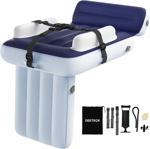 Toddler Airplane Bed - Inflatable Airplane Bed for Toddlers, Blow Up Air Mattress for Kids, Travel Baby Mattress Plane for Flight with Safety Belt, Carry Bag, Fast-Pump & Storage Pocket in Kuwait