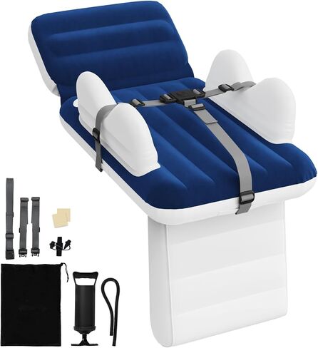 Inflatable Toddler Airplane Bed:Airplane Seat Extender for Kids, 2.5mm Thickness Inflatable Baby Air Mattress with Cup Holder & Seat Belt, Plane Bed for Travel Essentials in Saudi Arabia