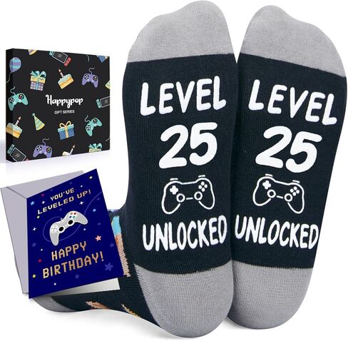 HAPPYPOP 23rd Birthday Gifts Socks Ideas - Socks for 23 Year Olds Women Men, Best Gifts for 23 Year Olds, 23rd Birthday Socks With Greeting Card in Saudi Arabia
