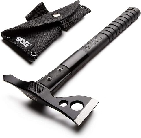 SOG FastHawk- Lighter, Faster, Agile Throwing Hatchet, Versatile Survival Tactical Axe for Competition Throwing and Camping, Hunting and Packing-Black (F06TN-CP) in Saudi Arabia