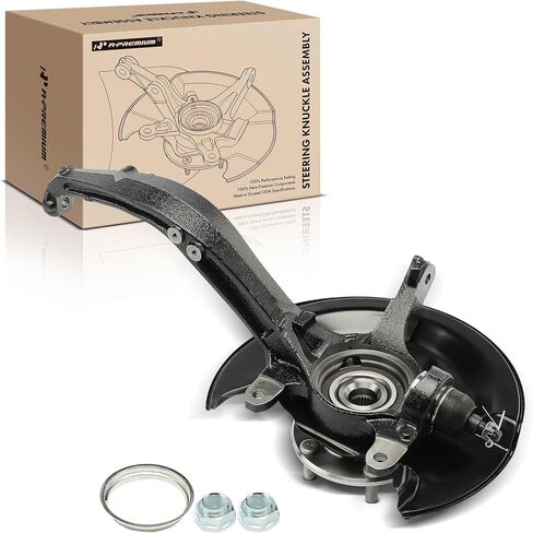 A-Premium Front Left Steering Knuckle & Wheel Bearing Hub Assembly Compatible with Honda Accord 2003 2004 2005 2006 2007, L4 2.4L Only, Automatic Transmission, Driver Side in Saudi Arabia