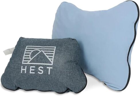 HEST Camp Pillow (Medium) - Temperature Resilient Memory Foam - Essential for Camping, Backpacking, and Outdoor Adventures - Compact Packable Travel Pillow - 15" L x 22" W in Saudi Arabia