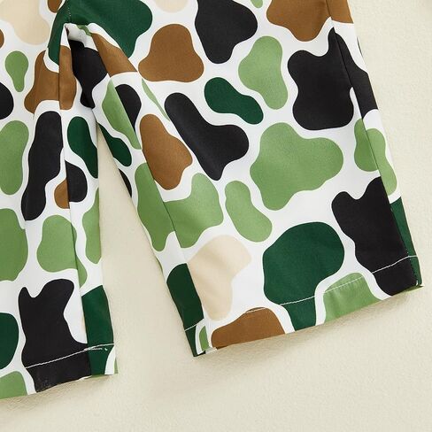 Sasaerucure Toddler Baby Boy Deer Hunting Suspender Pants Bib Overalls Camouflage Outfits One Piece Clothes in Saudi Arabia