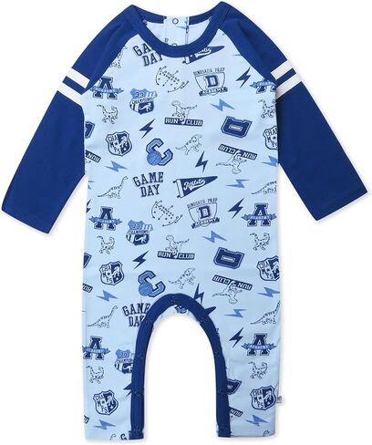 HonestBaby baby-boys Long Sleeve Raglan Coverall 100% Organic Cotton for Baby Boys in Saudi Arabia