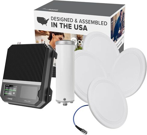 weBoost Metal Building 200 Cell Phone Booster Kit | LPDA/Dome for Urban & Suburban Areas | 5G/4G LTE Up to 10,000 sq ft | for Buildings with Metal Roofs | Supports All U.S. Carriers | FCC Approved in Saudi Arabia