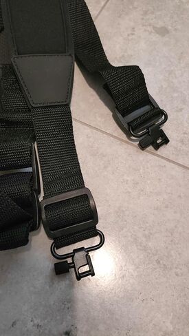 GORAL 2-Point Rifle Sling Strap with Swivels Hooks, Gun Sling with Padded Shoulder Strap Length Adjuster and Two Points Secured Swivel for Outdoors, Hunting and More in Saudi Arabia