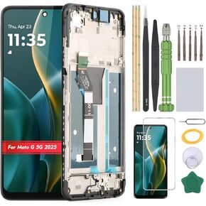 Screen for Motorola Moto G 5G 2025 XT2513 LCD Display Replacement for Moto G 5G 2025 XT2513-1 XT2513-2 XT2513V Incell Touch Screen Digitizer Assembly (With Frame) in Kuwait