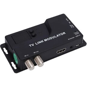 Zunate RF Modulator, 471.25MHz885.25MHz 1080P HD Coaxial Converter Supports NTSC PAL Formats HDMI 1.4 to RF Adapter for TV Game Console Satellite Box DVD PC in Kuwait