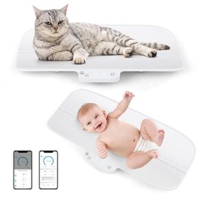 GLACER Baby Scale Pet Scale, 66lb Digital Weighing Scale W/Smart APP Control, Hold & Tare Function, Toddler Scale W/ 4 Units (lbs/g/kg/oz), Weighing Scale for Newborn, Animals, High Precision at 0.1oz in Saudi Arabia