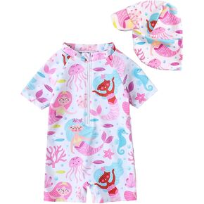 DivingBirds Baby Swimsuit One Piece Toddler Swimwear UV Sunsafe Baby Girls' Boys'Rashgard Swim Suit,3 Months-4 Years in Kuwait