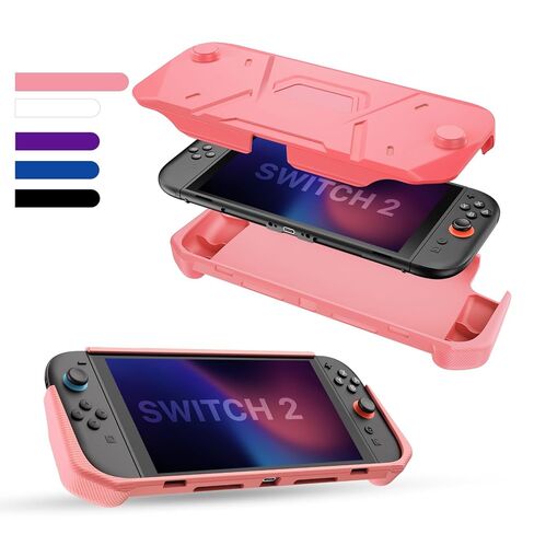 FIWWAT Switch Lite Case Carrying Case- 19 in 1 for Nintendo Switch Accessories Bundle with Switch Thumb Grips, Clear Protective, Screen Protector Cover, Cute Pendant, Stand, Stylus, for Girls, Pink in Saudi Arabia
