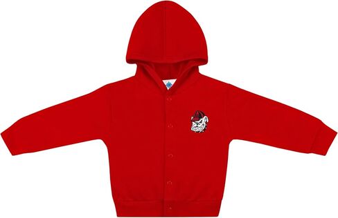 Creative Knitwear College Baby Snap Hooded Jacket - Team Logo, Multiple Colors, Unisex, (0 Months - 4T) in Kuwait
