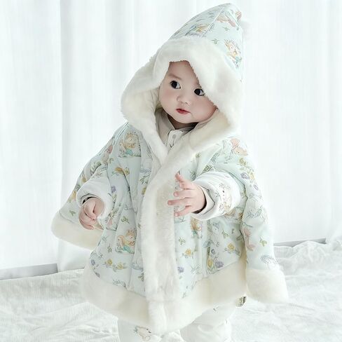 Car Seat Poncho for 0-3 Years Old, Windproof Warm Fleece Lined Hooded Outerwear, 100% Cotton Winter Car Seat Coats in Saudi Arabia