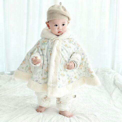 Car Seat Poncho for 0-3 Years Old, Windproof Warm Fleece Lined Hooded Outerwear, 100% Cotton Winter Car Seat Coats in Saudi Arabia
