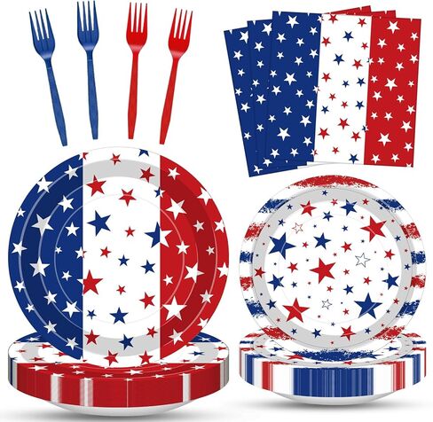 100 Pcs Red White Gingham Party Supplies Set, Serves 25 – Disposable Checkered Paper Plates, Napkins, and Forks, Classic Picnic Themed Tableware for BBQ, Outdoor, Birthday, Holiday Party Decorations in Saudi Arabia