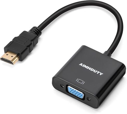 محول HDMI إلى VGA ذكر إلى أنثى، متوافق مع Xbox، والكمبيوتر، وسطح المكتب، والكمبيوتر المحمول، والكمبيوتر الشخصي، والشاشة، وجهاز العرض، وHDTV، وChromebook، وRaspberry Pi، وRoku والمزيد in Saudi Arabia