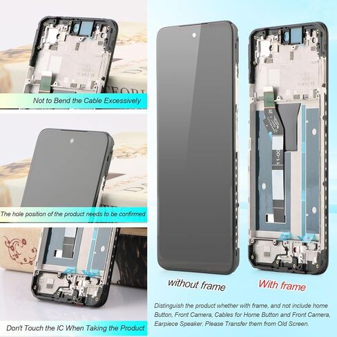 Screen for Motorola Moto G 5G 2025 XT2513 LCD Display Replacement for Moto G 5G 2025 XT2513-1 XT2513-2 XT2513V Incell Touch Screen Digitizer Assembly (With Frame) in Kuwait