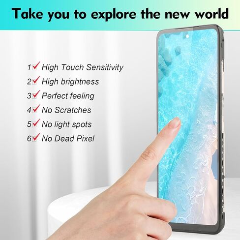 Screen for Motorola Moto G 5G 2025 XT2513 LCD Display Replacement for Moto G 5G 2025 XT2513-1 XT2513-2 XT2513V Incell Touch Screen Digitizer Assembly (With Frame) in Kuwait