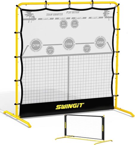 Swingit Pickleball Practice Net 6ft Mini Pickle Ball Net Letable for Outdoor Drainway Backyard و Idoor Garage 2in1 معدات التدريب لـ Dink Volley Tennis Practice in Saudi Arabia