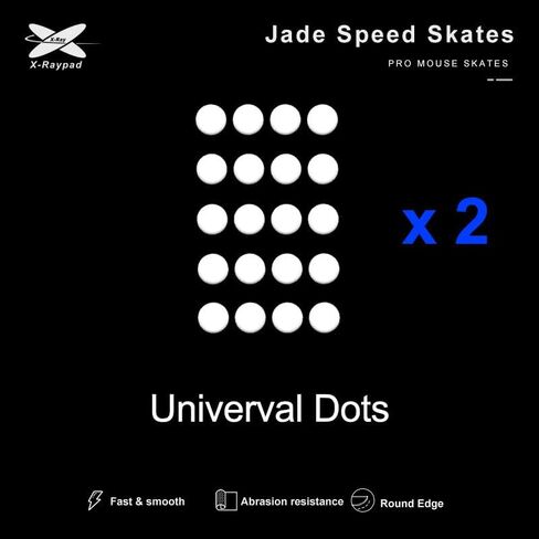 زلاجات الماوس X-Raypad Jade Speed، توفر مقاومة ممتازة للتآكل، والسرعة والتحكم في مقاومة التآكل، حافة منحنية، تتحرك بسلاسة أكبر، مناسبة لوسادات الماوس القماشية ووسادات الفأرة الزجاجية (اليشم) in Kuwait