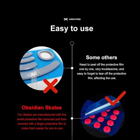 زلاجات الماوس X-Raypad Jade Speed، توفر مقاومة ممتازة للتآكل، والسرعة والتحكم في مقاومة التآكل، حافة منحنية، تتحرك بسلاسة أكبر، مناسبة لوسادات الماوس القماشية ووسادات الفأرة الزجاجية (اليشم) in Kuwait
